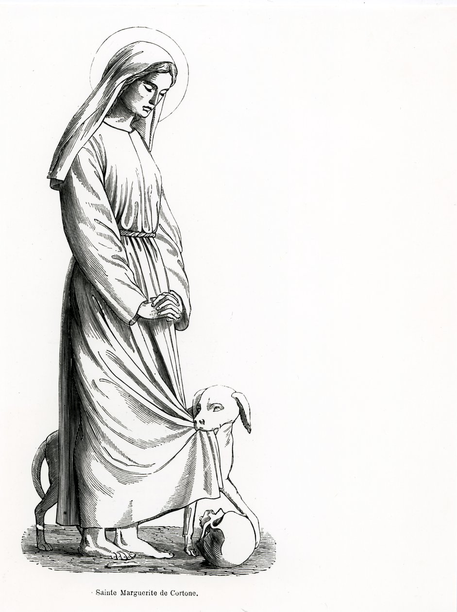 Skt. Margaret af Cortona (ca. 1247-97) af French School
