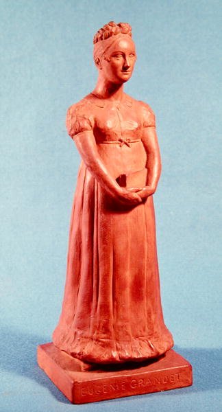 Statuette af Eugenie Grandet (terracotta) af French School