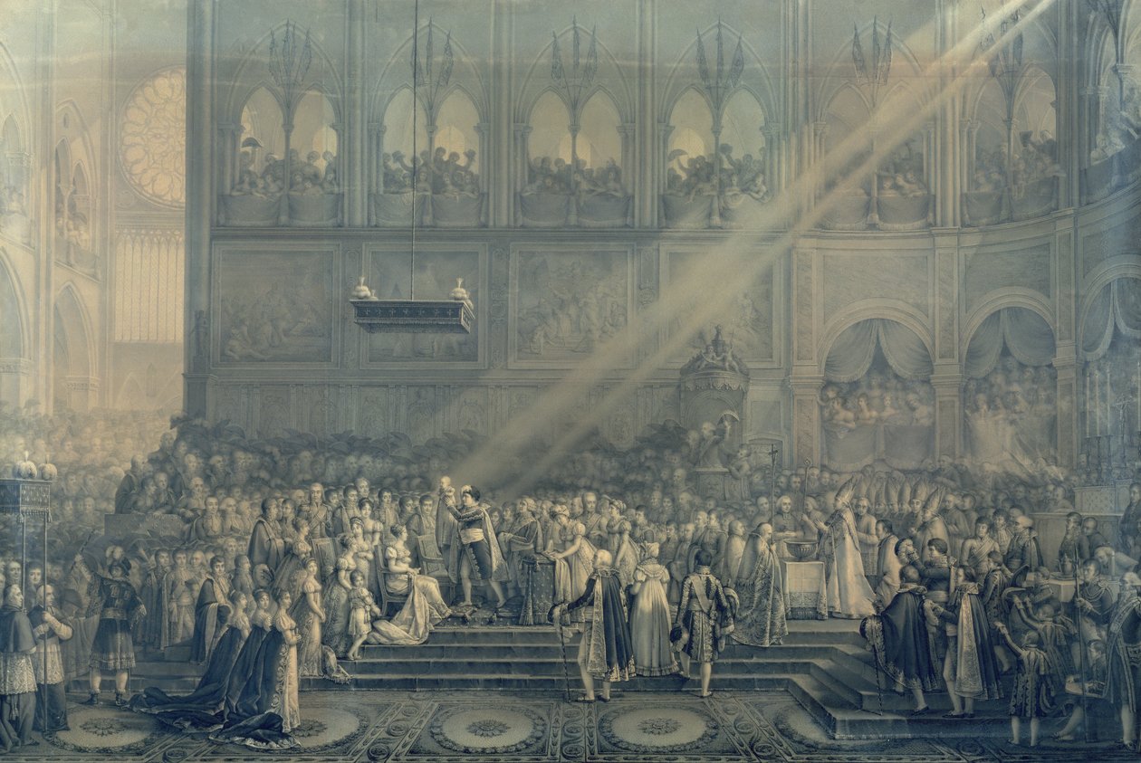 Dåb af kongen af Rom (1811-32) i Notre-Dame, 10. juni 1811, efter 1811 af French School