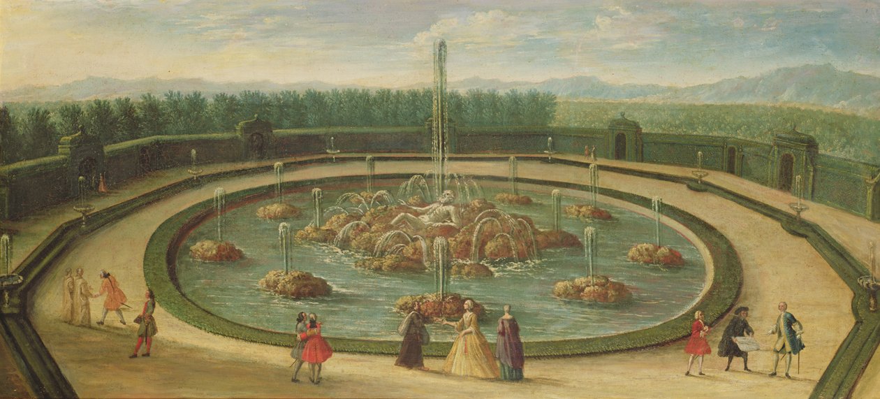 Enceladus-bassinet i Versailles, begyndelsen af det attende århundrede af French School