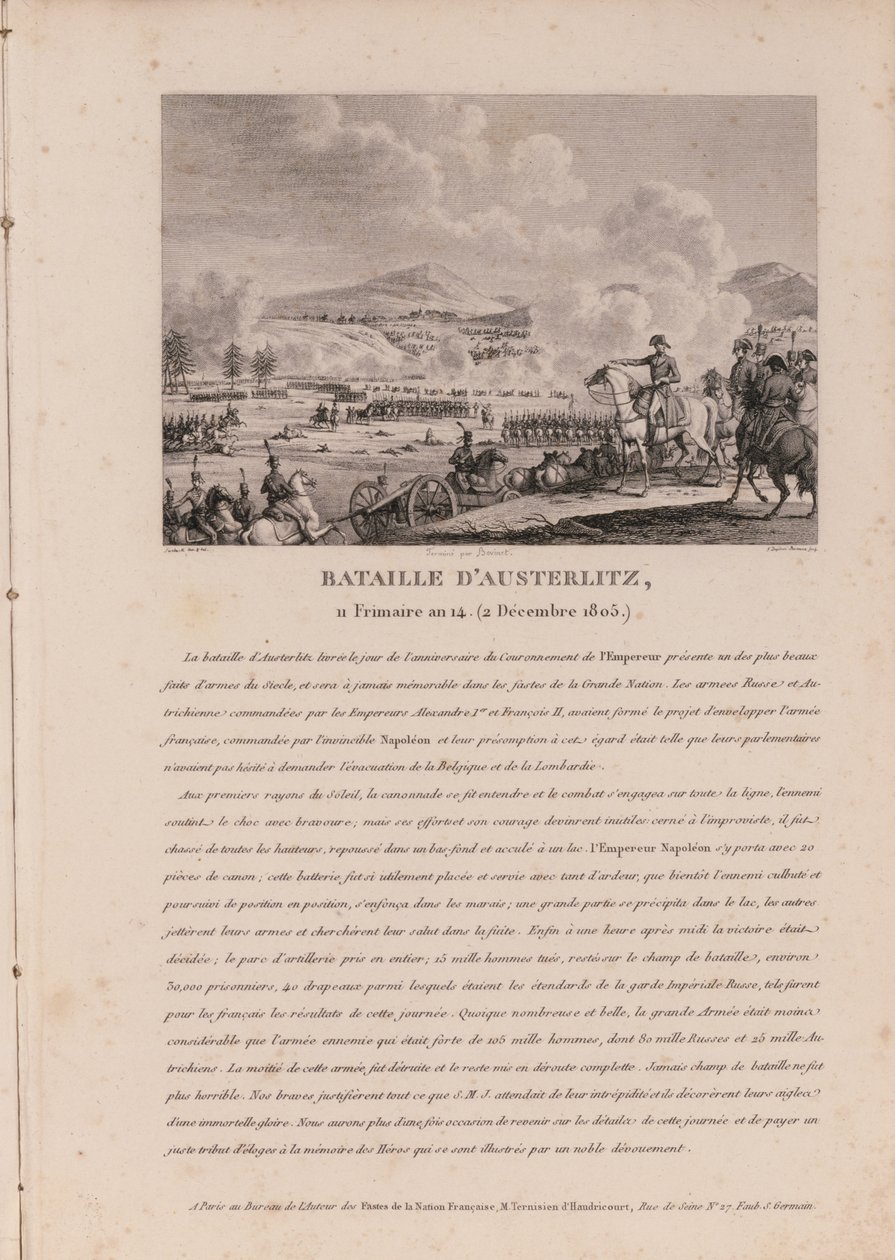 Slaget ved Austerlitz, 2. december 1805 af French School