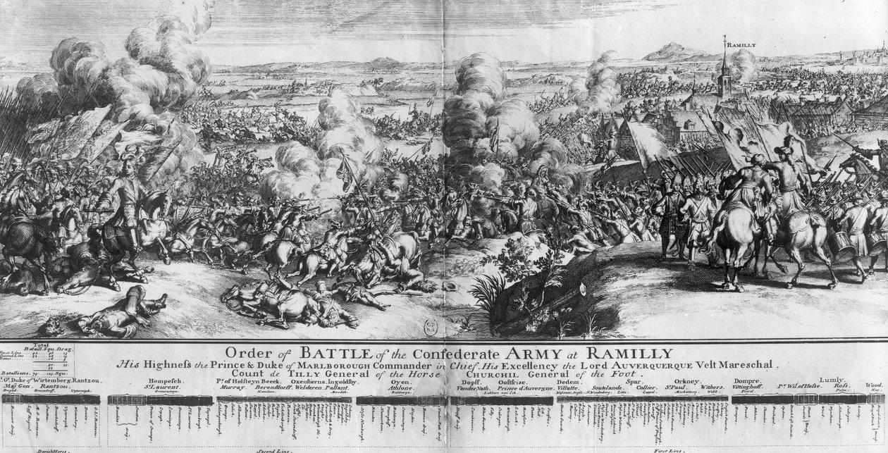 Slaget ved Ramillies, 23. maj 1706 af French School
