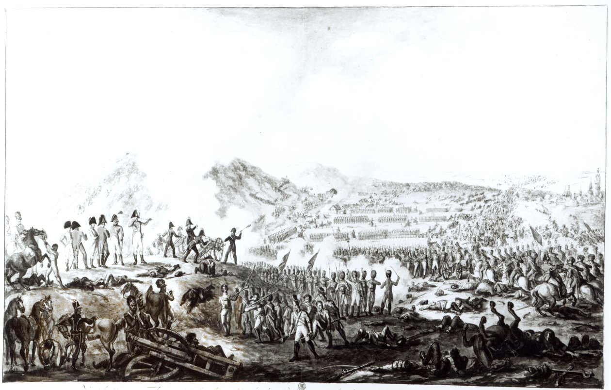 Slaget ved Talavera de la Reina mellem den engelsk-spanske og den franske hære, 28. juli 1809 af French School
