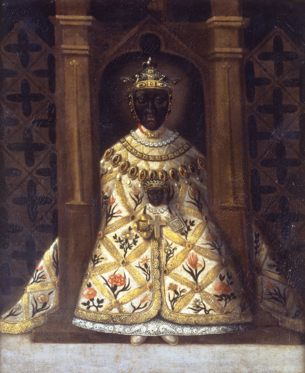 Den sorte jomfru i Chadaraita givet af Louis XI (1423-83) af French School