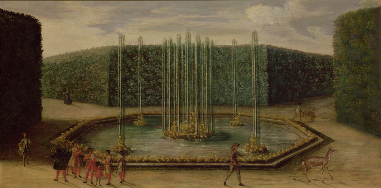 Bacchus-fontænen i Versailles af French School