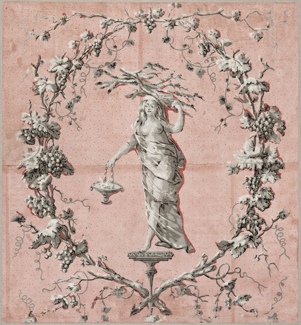 De fire årstider: vinter, ca. 1785 (tapet) af French School