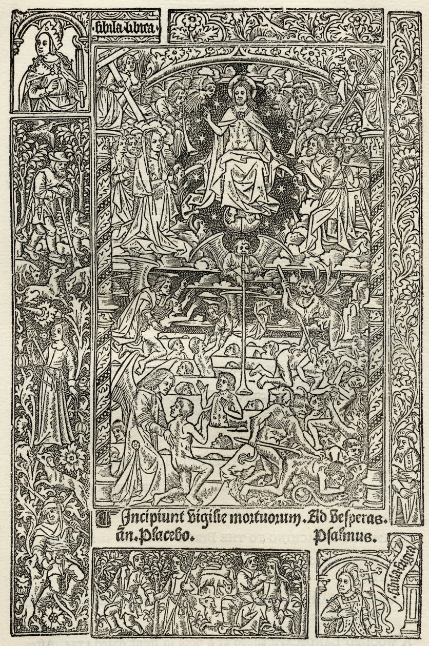 Den sidste dom, fra "A Catalogue of a Collection of Engravings, Etchings and Woodcuts", af Richard Fisher, udgivet i 1879 af French School