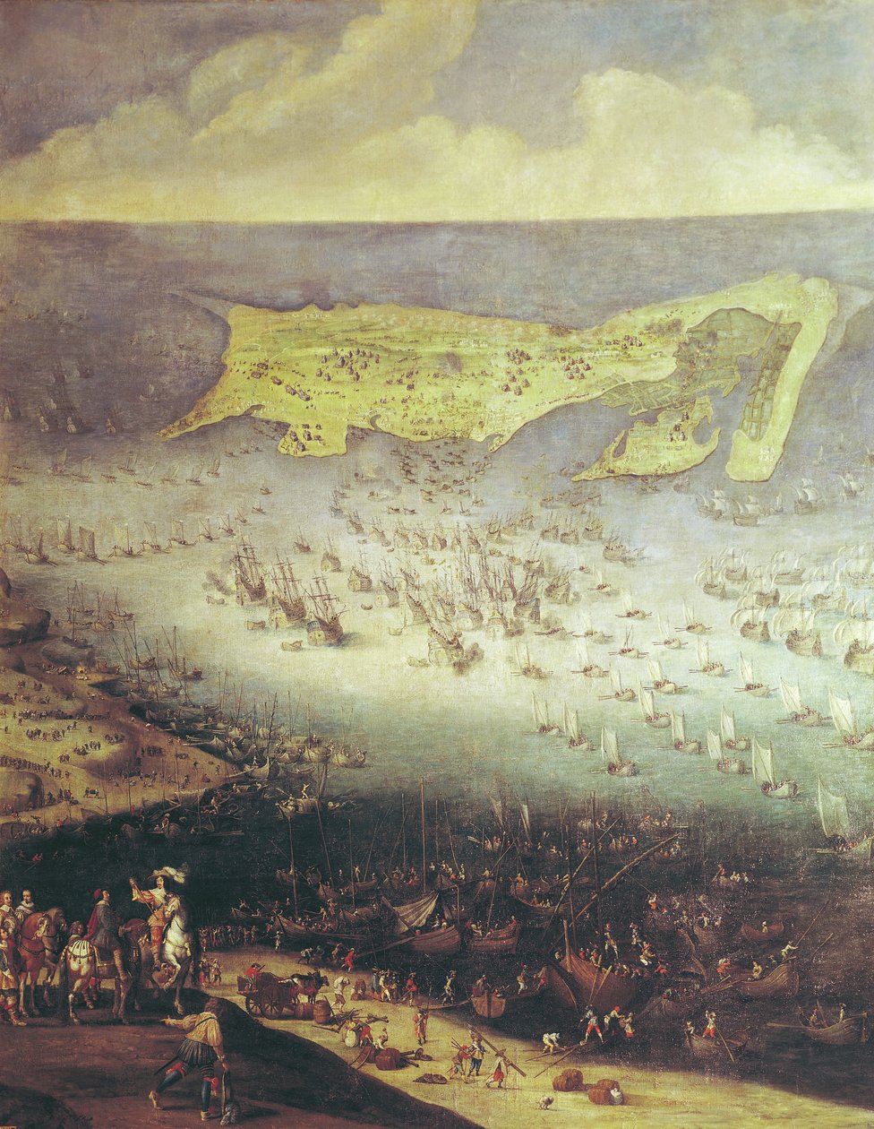 Ophævelsen af belejringen af Ile de Re, 8. november 1627 (se 158116 og 182427 for detaljer) af French School
