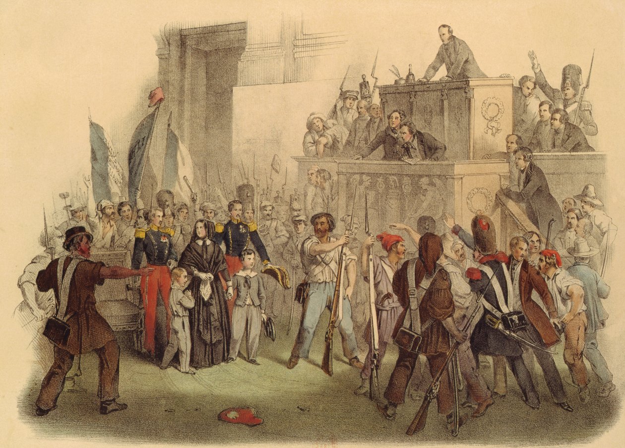 Messerne i Deputeretkammeret, 24. Februar 1848 af French School