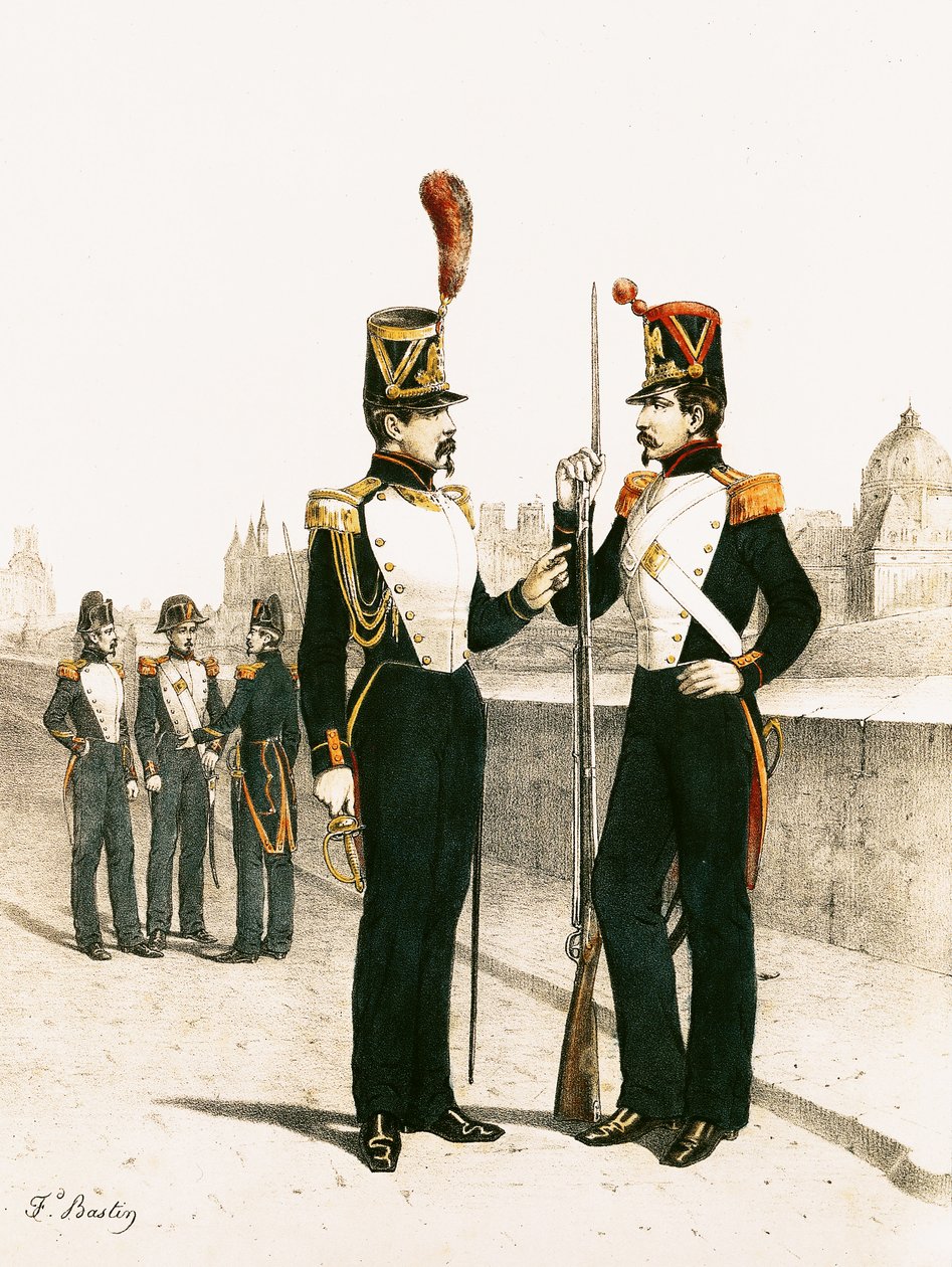 Parisian Municipale Guard, dannet 29. juli 1830 af French School