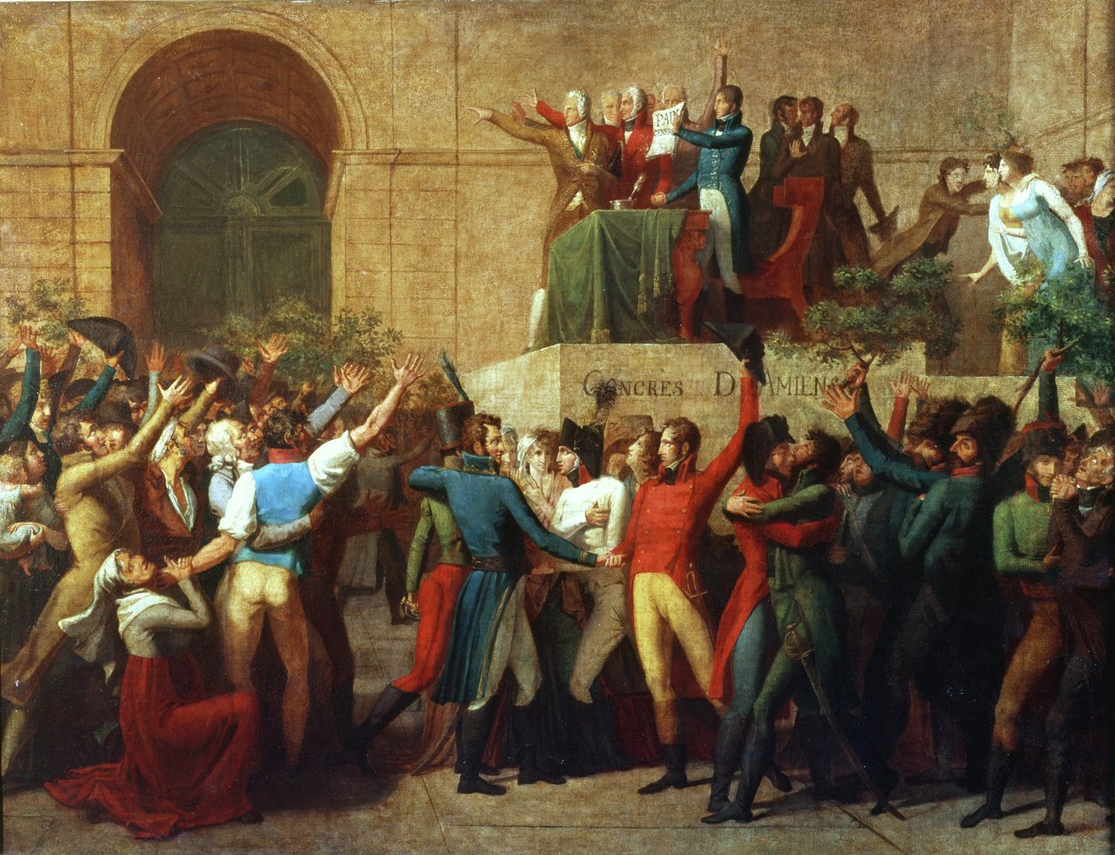 Amiens-traktaten i 1802 af French School