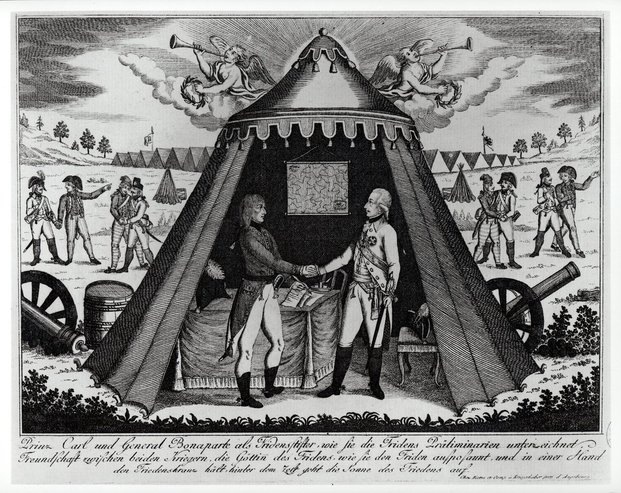 Traktaten i Campo Formio, 18. oktober 1797 af French School