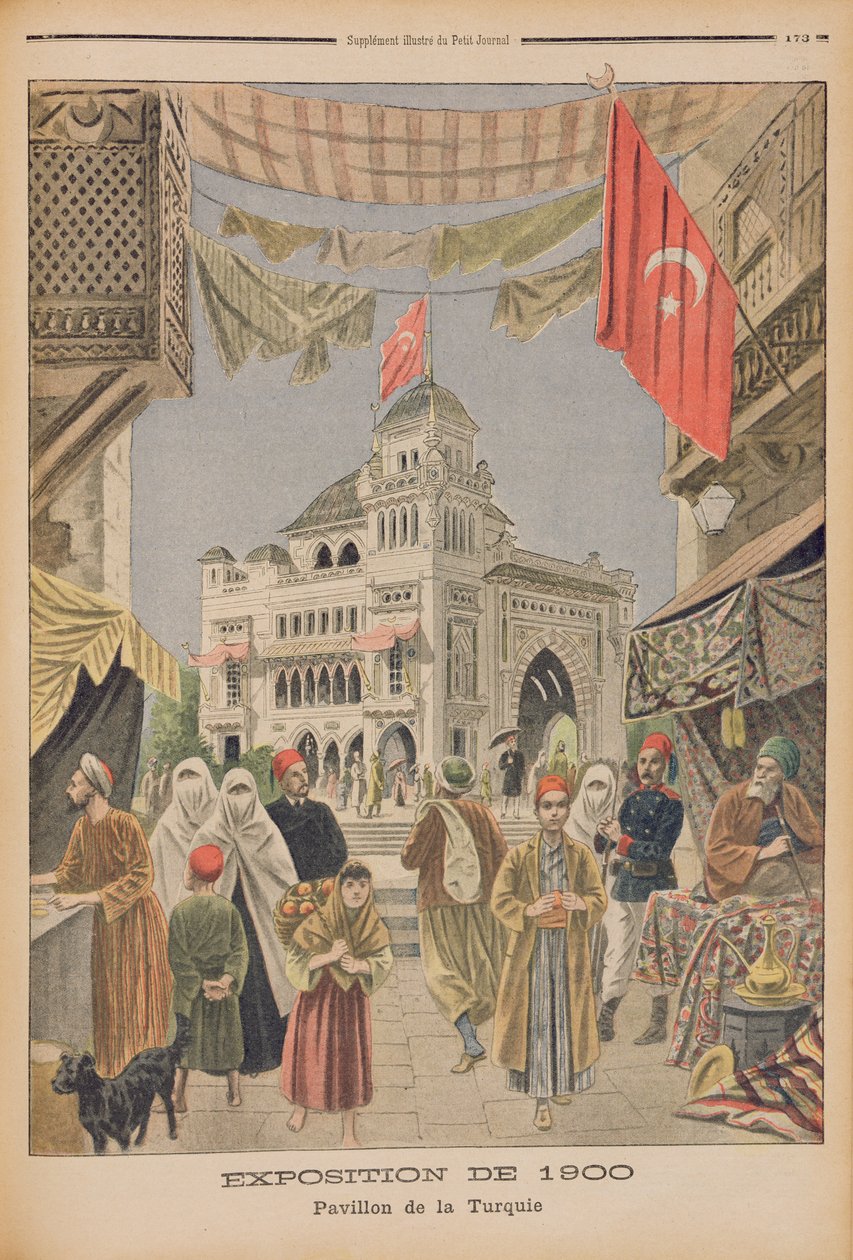 Den tyrkiske pavillon på verdensudstillingen i 1900, Paris, illustration fra 