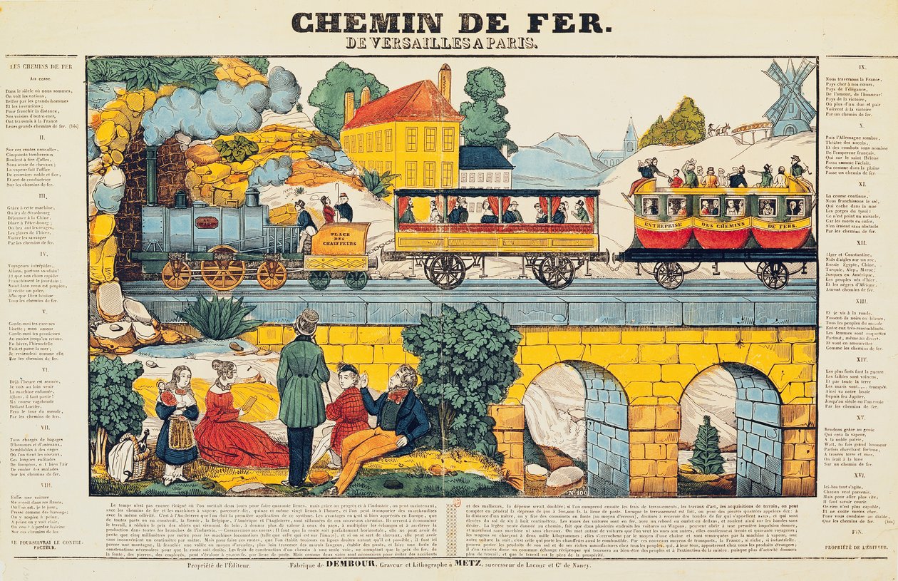 Jernbanen Versailles til Paris af French School