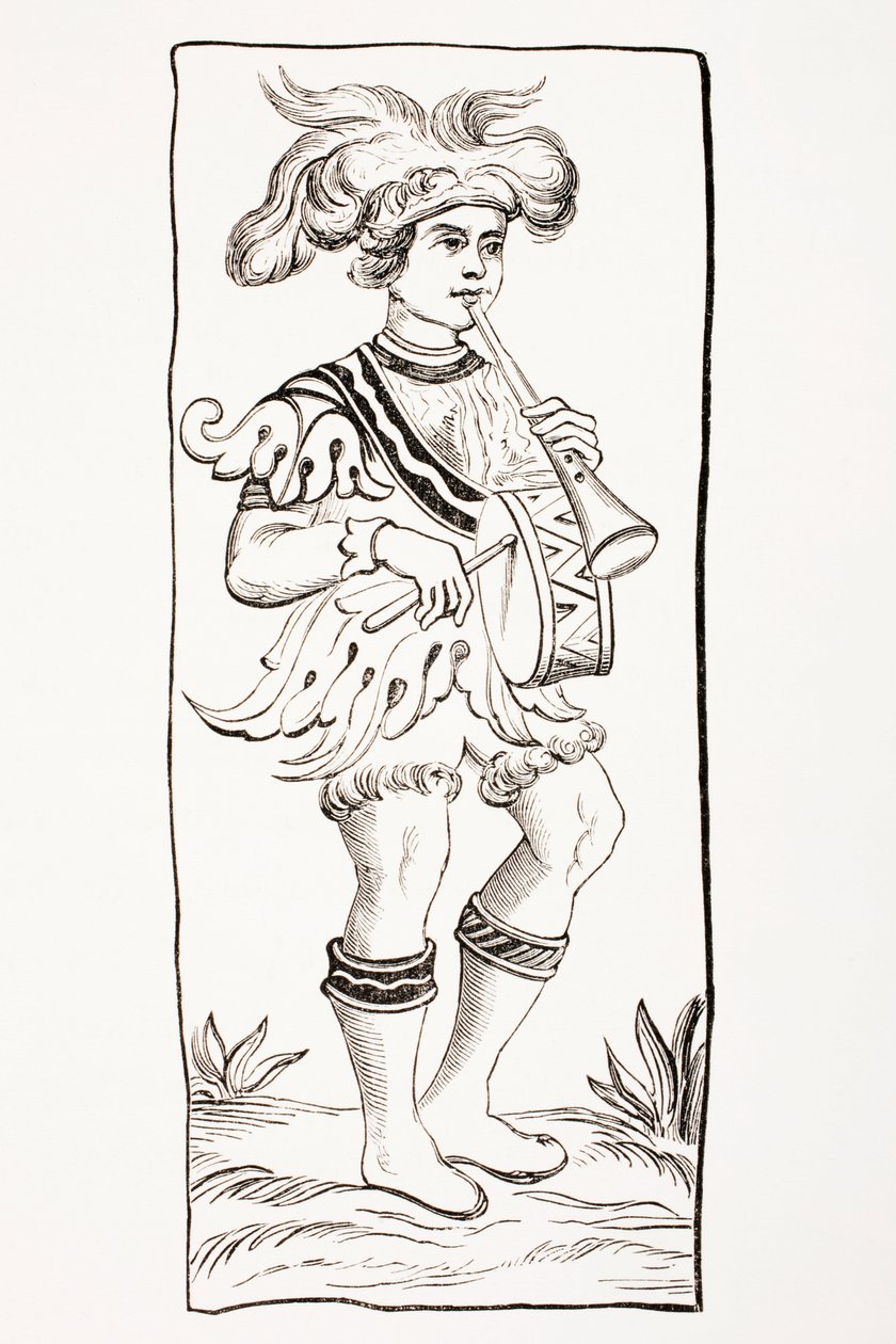 Jokerkortet fra et tarotkort fra det 15. århundrede, fra 