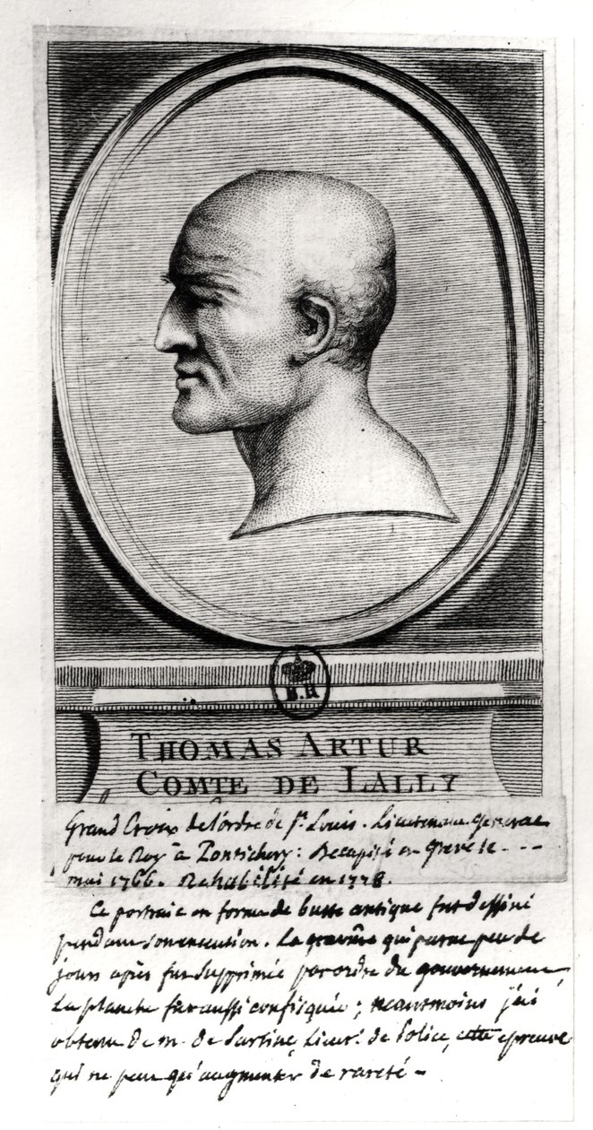 Thomas Arthur (1702-66) jarl af Lally, ca. 1766 af French School