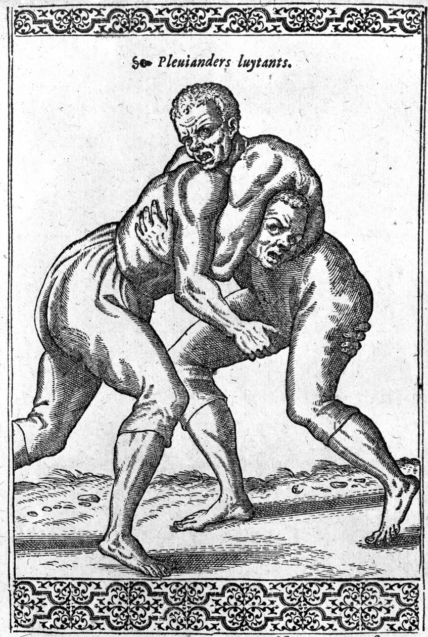 Turkish Wrestlers, illustration fra 