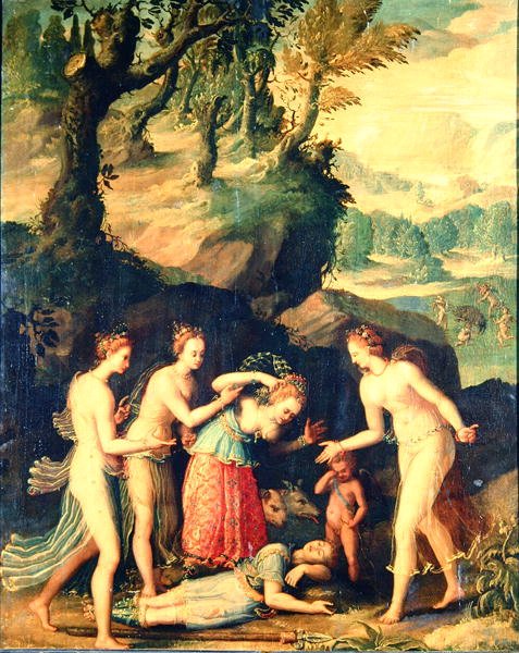Venus græder over Adonis