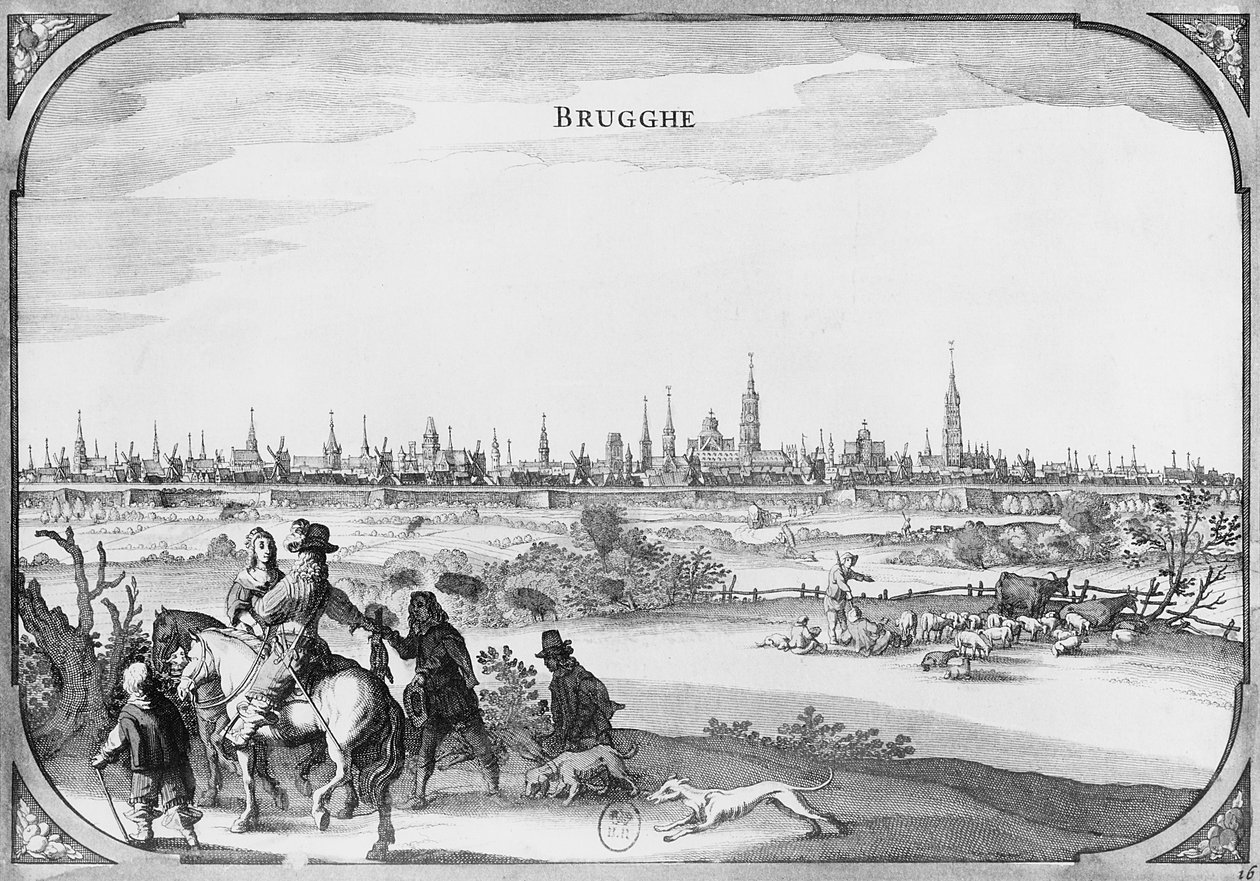 View of Bruges af French School