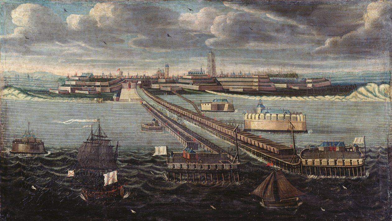 Udsigt over Dunkerque af French School