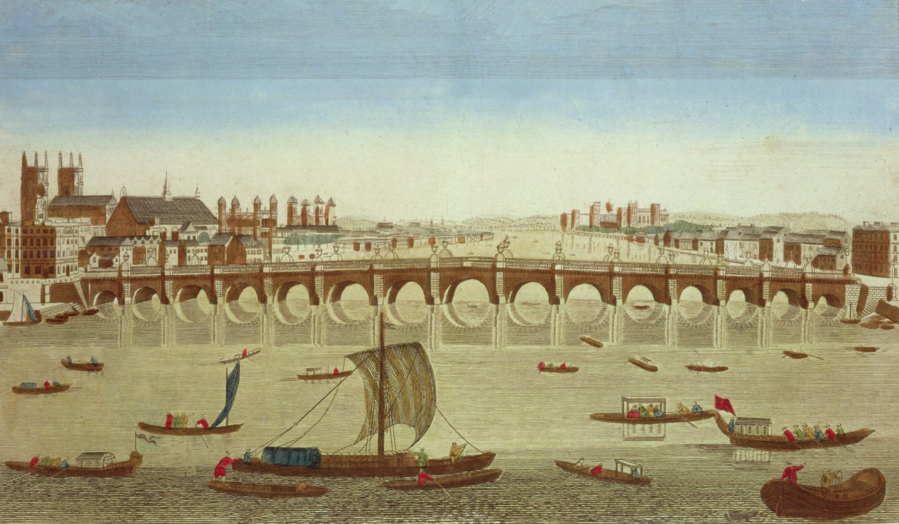 Udsigt over Westminster Bridge fra nord af French School