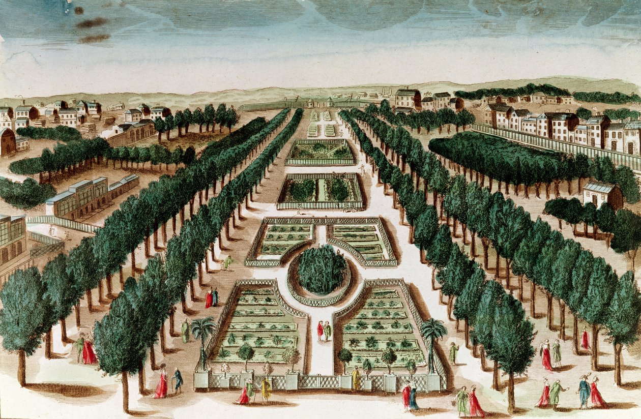 Udsigt over Jardin des Plantes fra Cabinet d