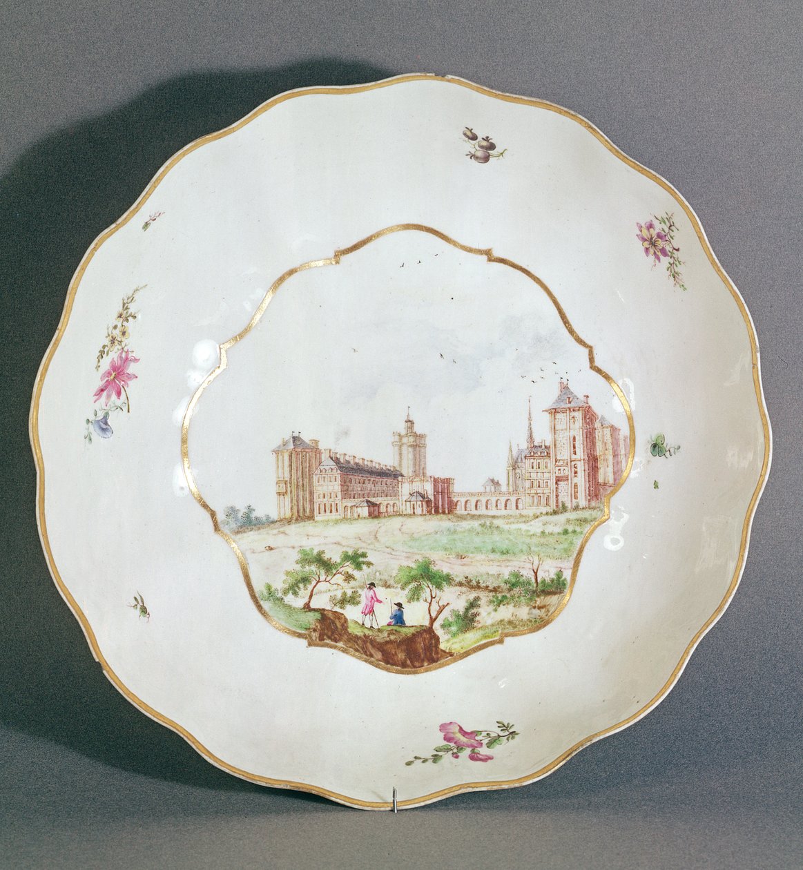 Vincennes tallerken, ca. 1745 (porcelæn) af French School