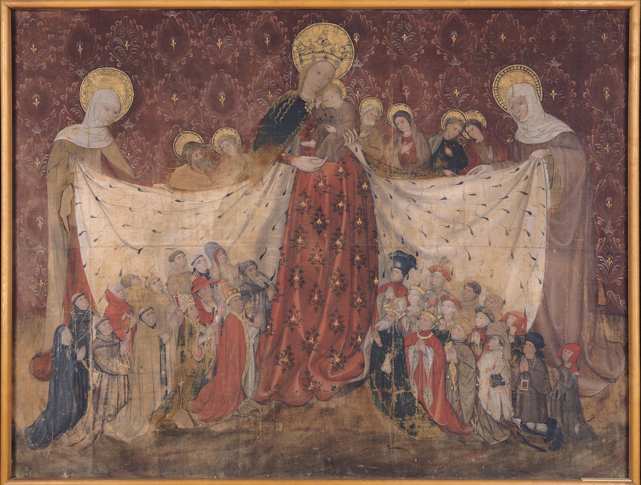 Virgin Protector, ca. 1417 (tempera på panel) af French School