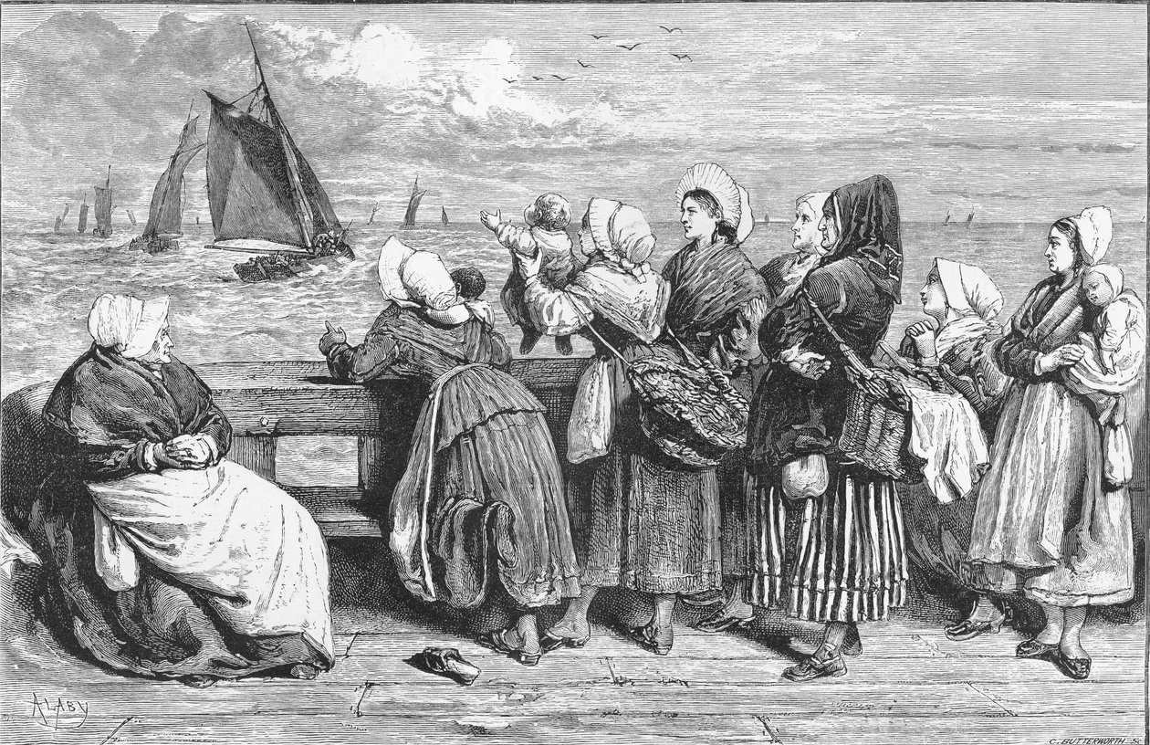Waiting for the Boats, skitseret nær Boulogne, offentliggjort i 