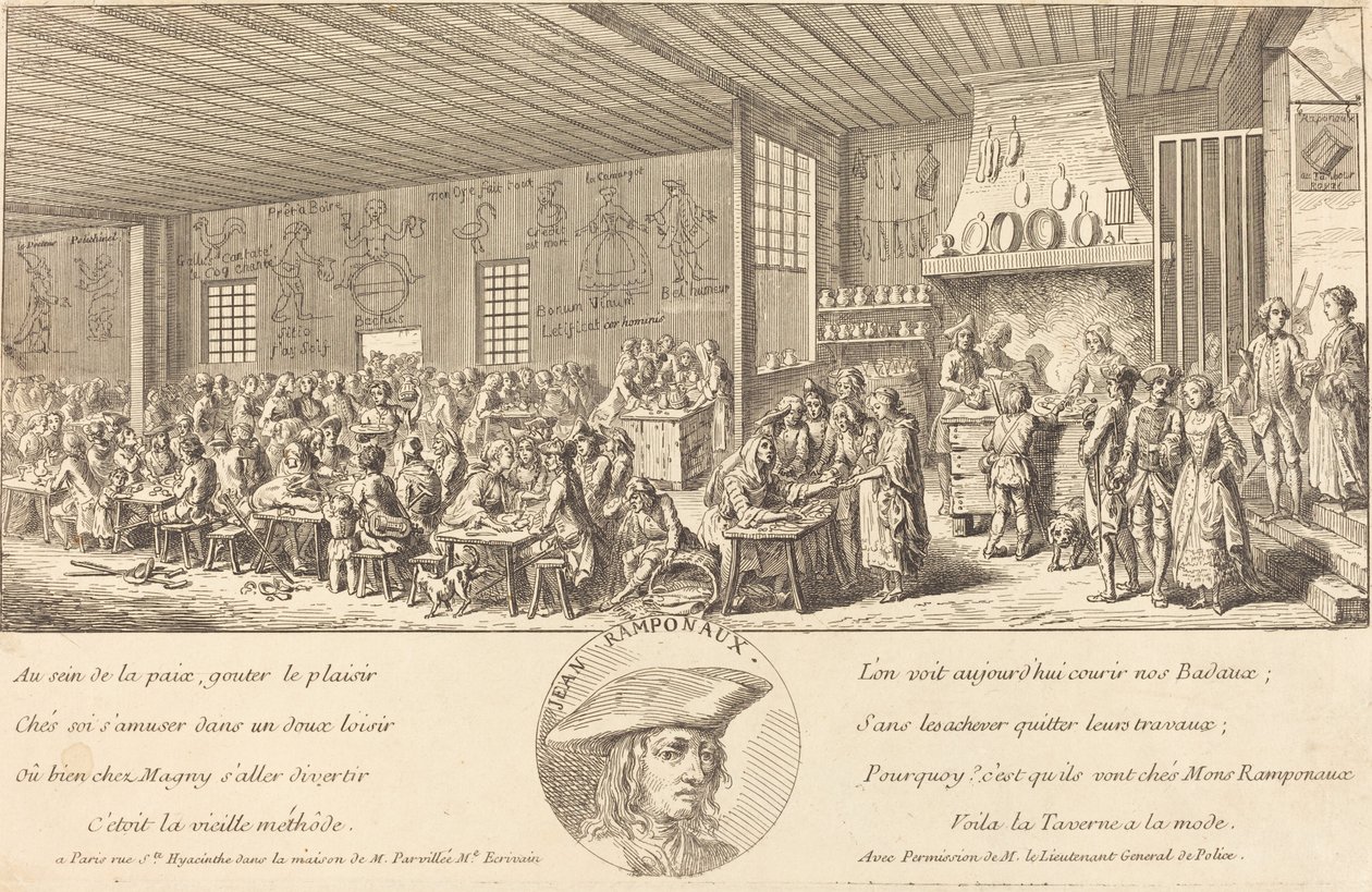 Kabaret af Ramponaux af French 18th Century