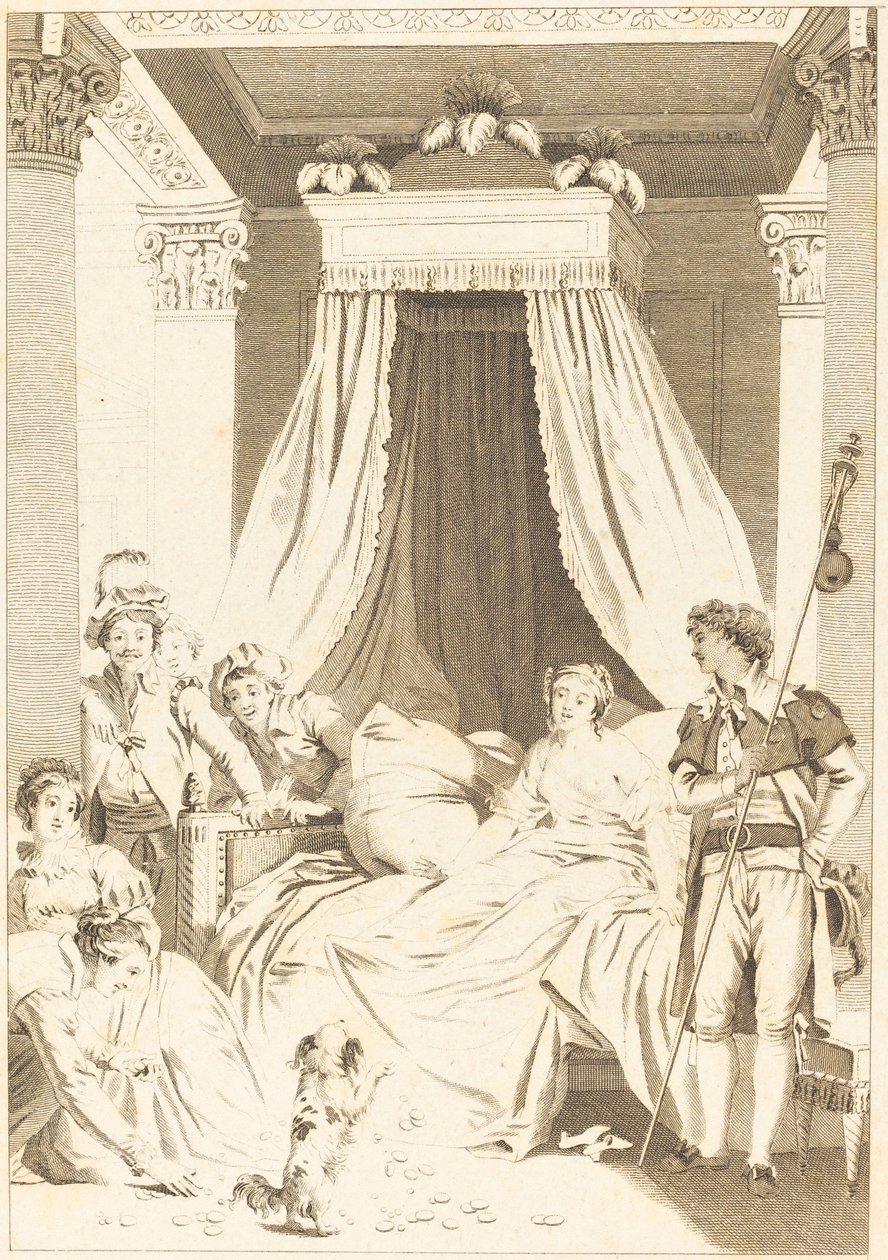 Den lille hund af French 18th Century