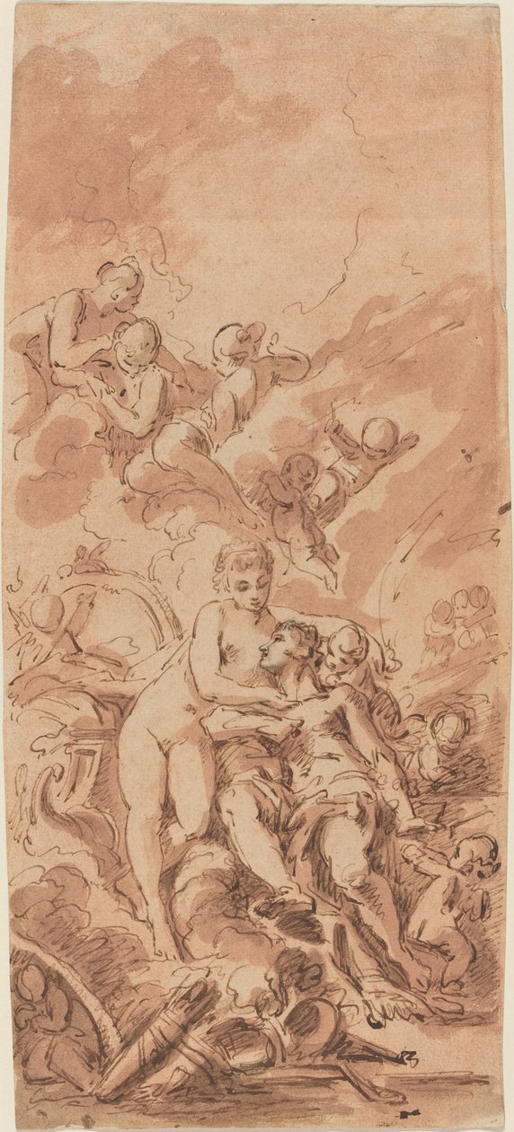 Venus ved Vulcans smedje af French 18th Century
