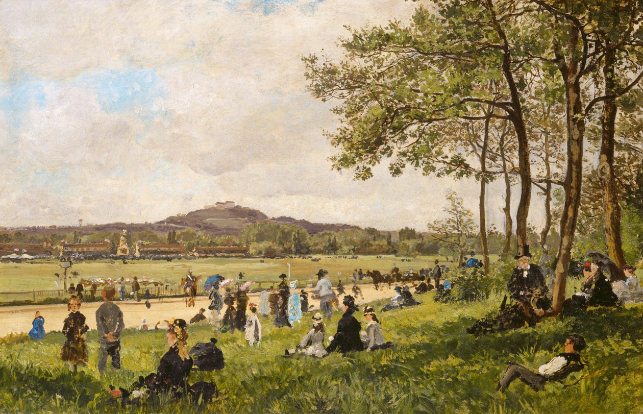 Væddeløbsbane ved Longchamps af French 19th Century