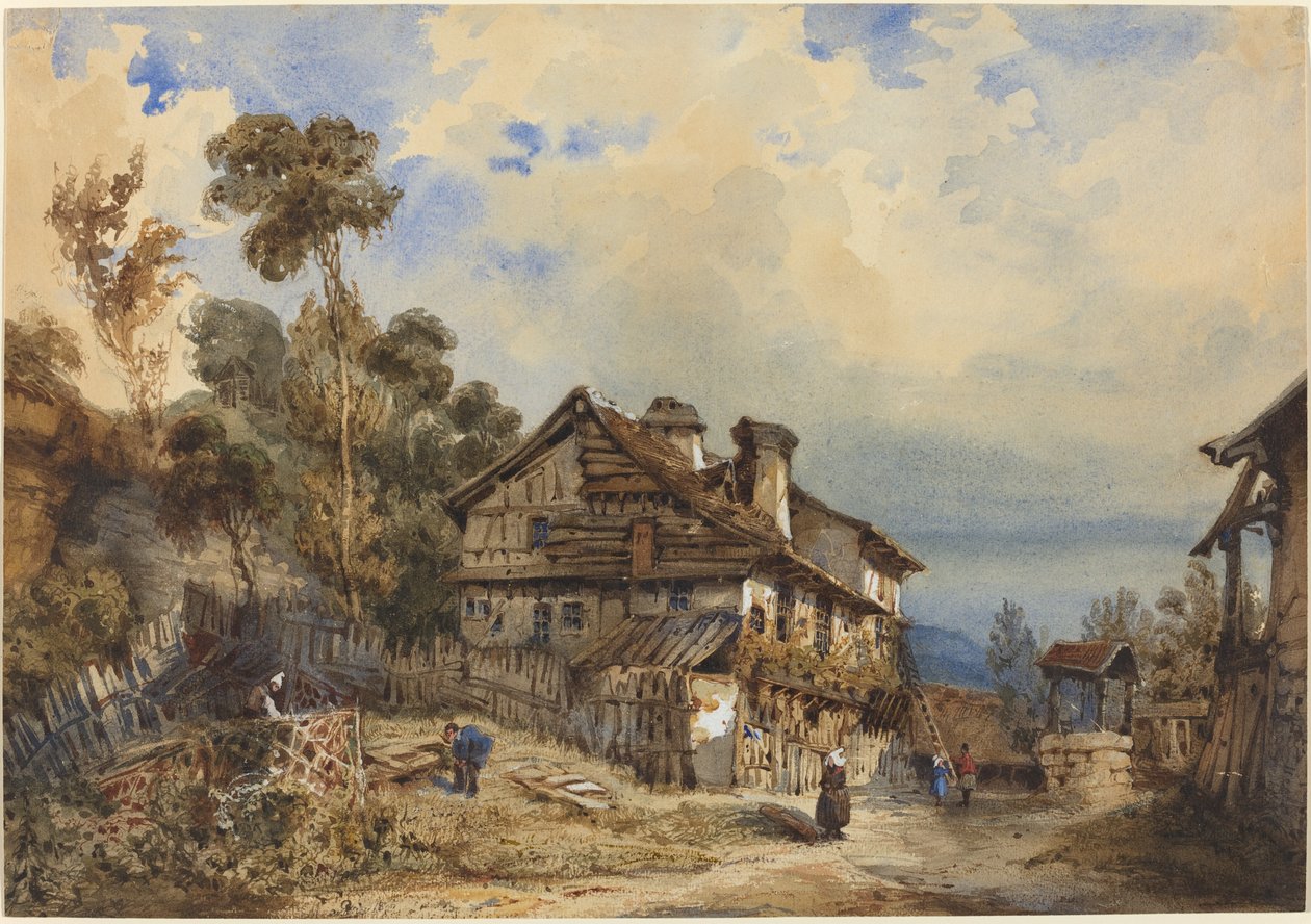 Rustikt Landskab af French 19th Century