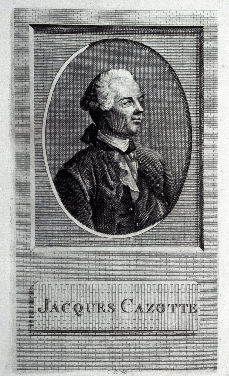 Portræt af forfatteren Jacques Cazotte 1720-1792 af French Master
