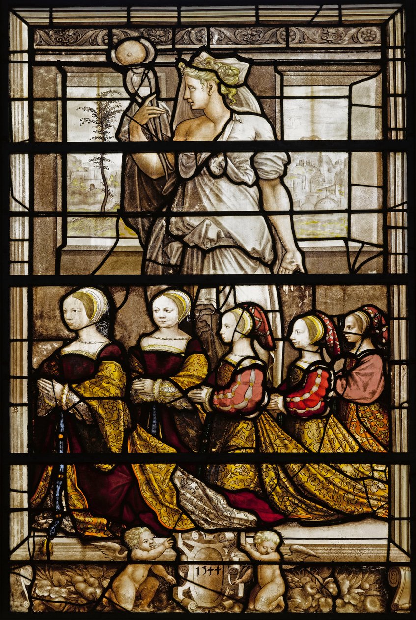 Portræt af døtrene af Anne de Montmorency 1493-1567 og Madeleine af Savoyen 1510-1586, 1544 af French Master