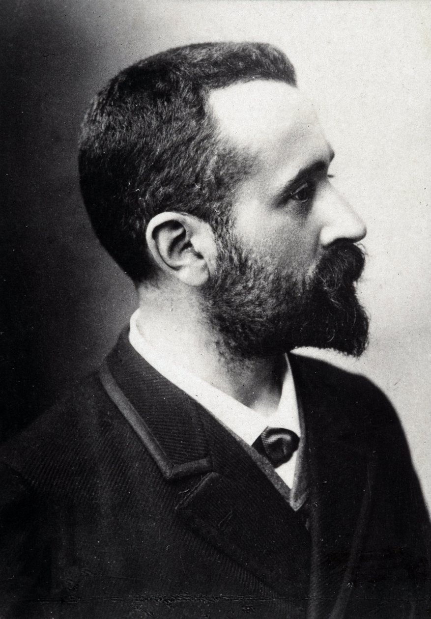 Alphonse Bertillon (1853-1914), fransk lærd, skaber af antropometri. af French Photographer
