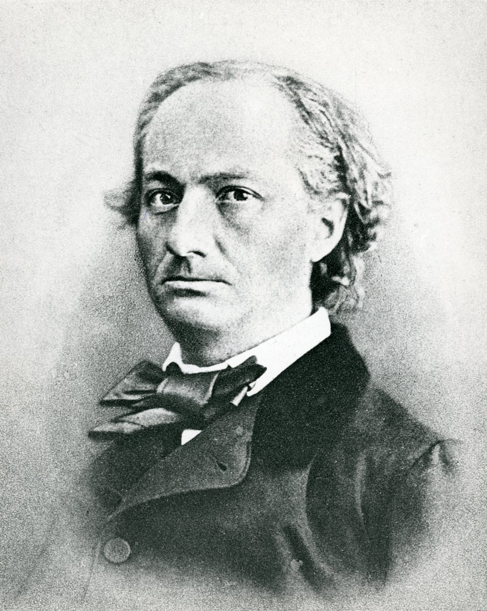 Charles Baudelaire (1821-67) (s/h foto) af French Photographer