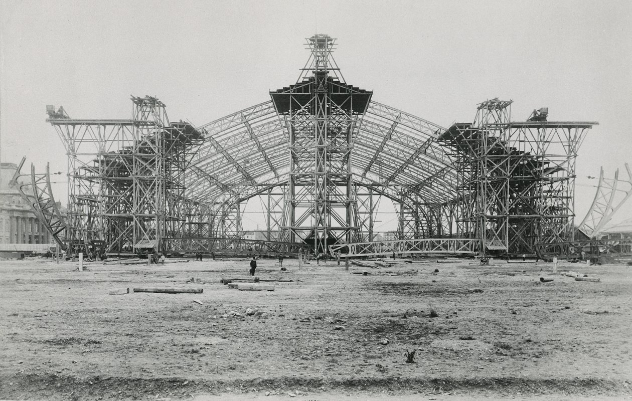 Konstruktion af Galerie des Machines til Exposition Universelle i 1889 af French Photographer