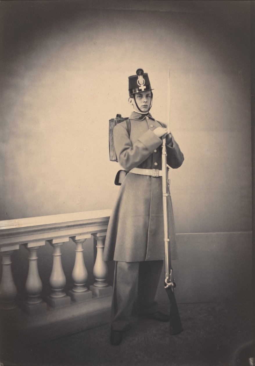 Hertugen af Chartres, ca. 1856 (foto) af French Photographer