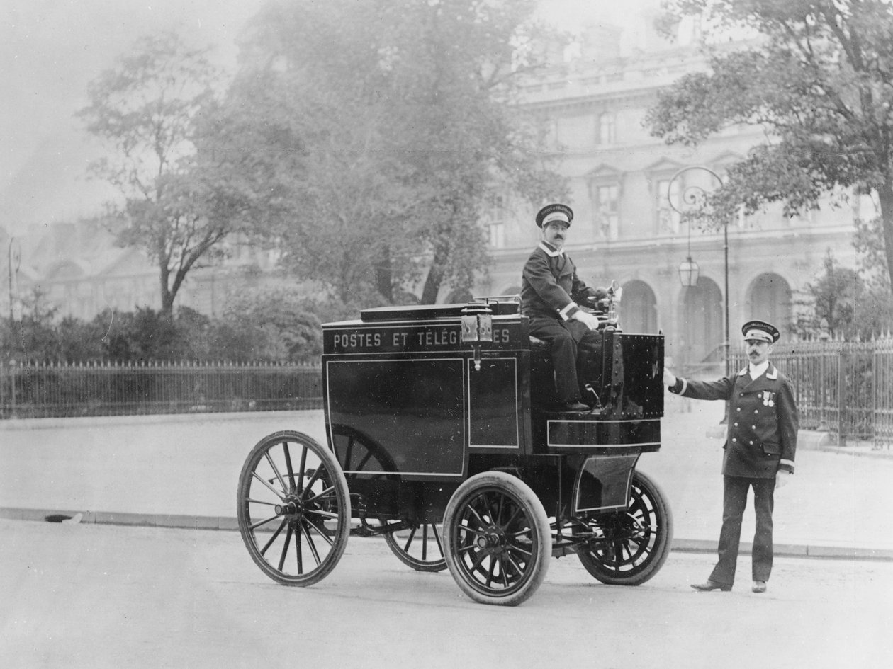Elektrisk postvogn, 1901 af French Photographer