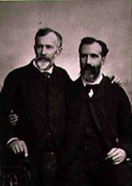Emmanuel Benner (1836-96) og Jean Benner (1836-1906), fra "Galerie Contemporaine", ca. 1874-78 (s/h-foto) af French Photographer