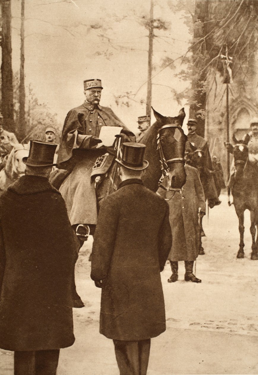 General Hirschauer, overtager Keht brohoved, 30. januar 1919 af French Photographer
