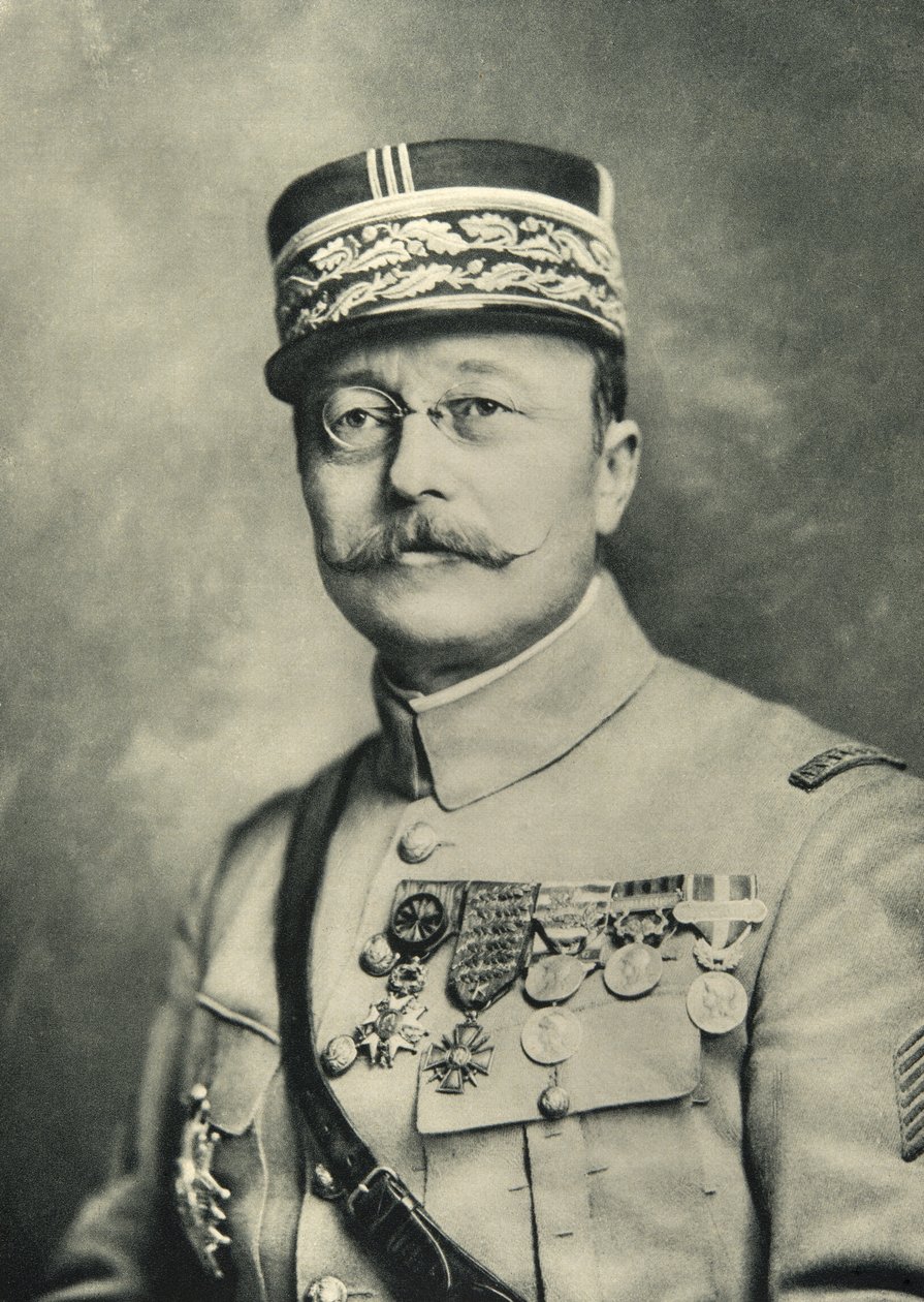 General Jean Marie Degoutte (1866-1938), 20. århundrede (foto) af French Photographer