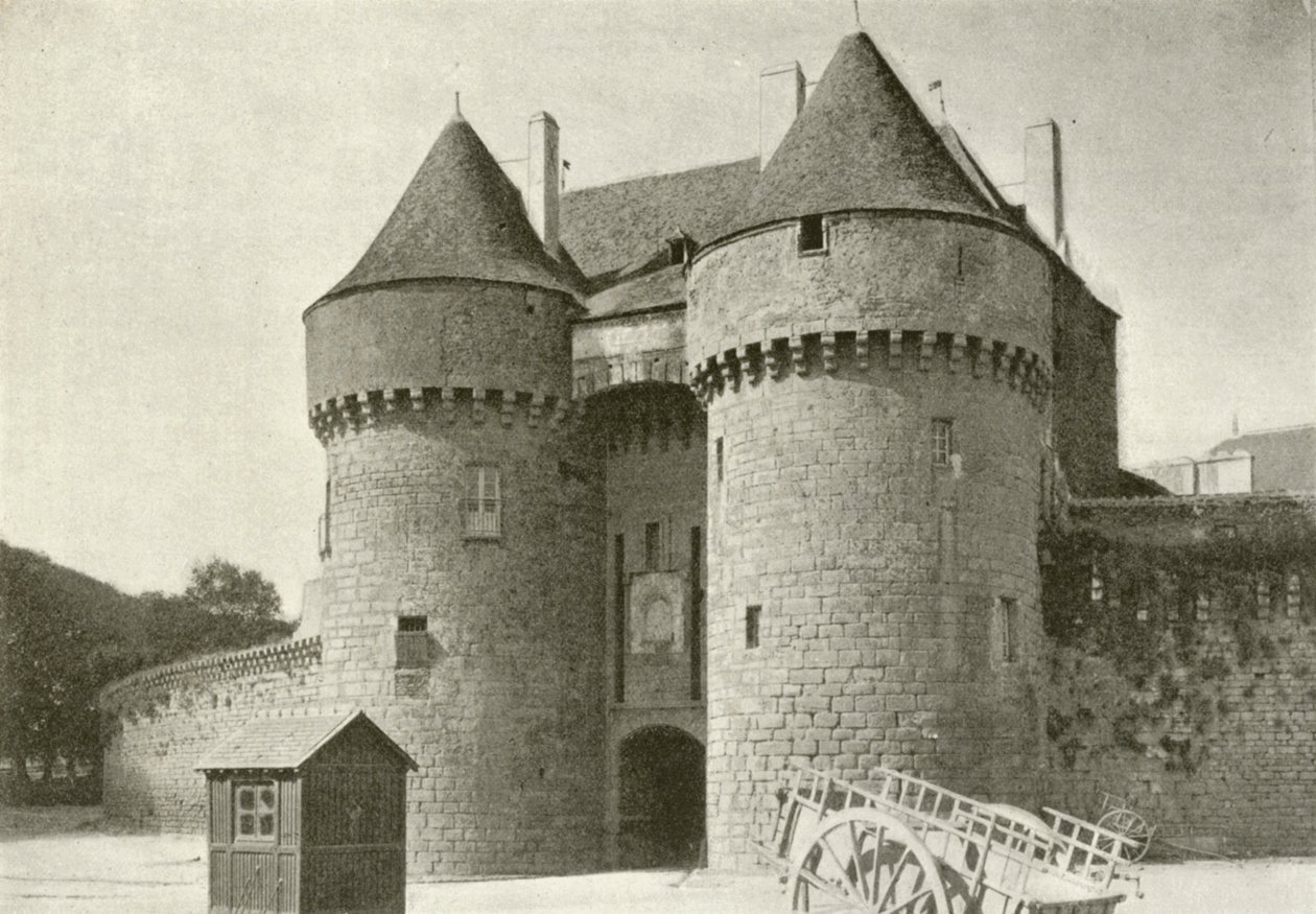 Guerande, Porte Saint-Michel (s/h-foto) af French Photographer