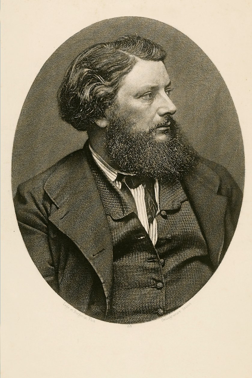 Gustave Courbet (s/h foto) af French Photographer