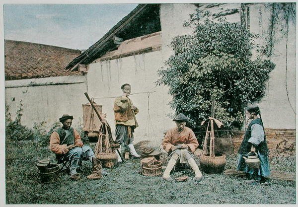 Omrejsende skomagere i Kina af French Photographer