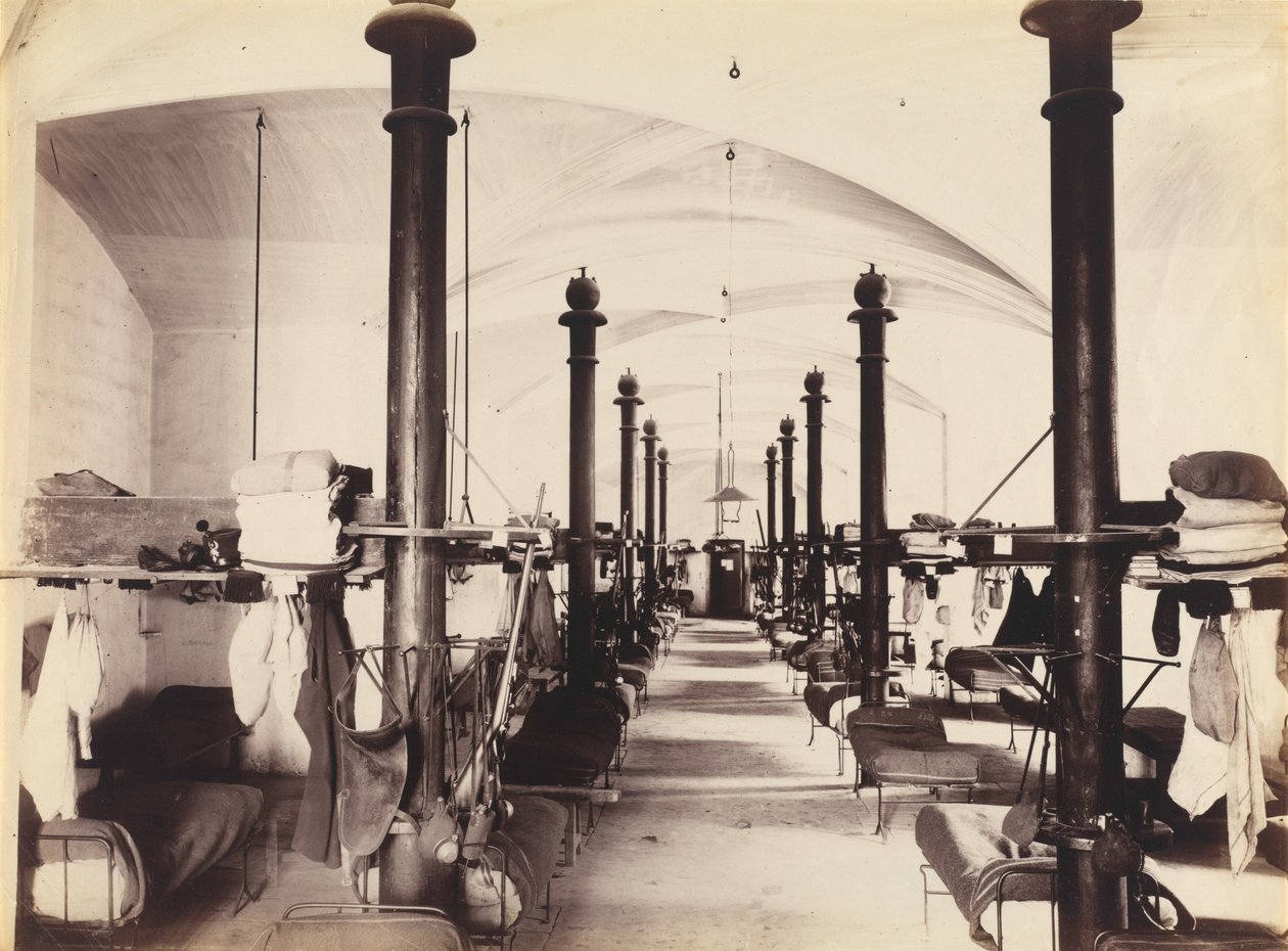 Les Salles des Gardes, Palais des Papes, Avignon, Frankrig, 1860