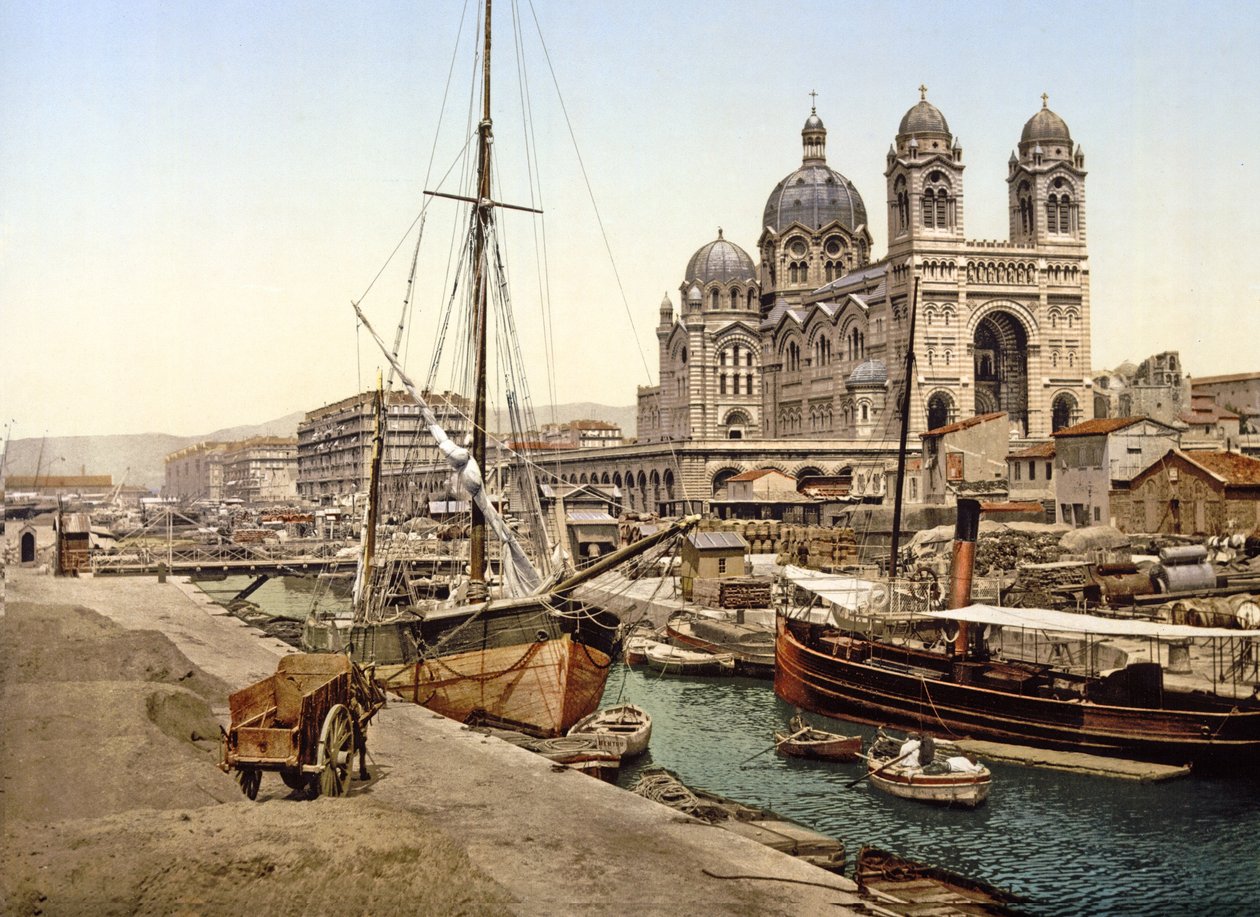 Marseilles katedral, 1890-1900 af French Photographer