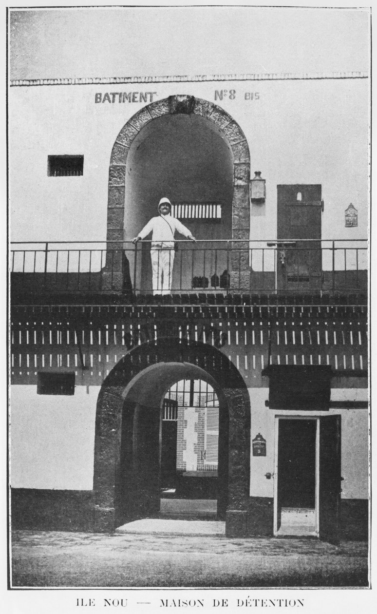 Ny Kaledonien, øen Nou, fængselshuset, fra La Depeche Coloniale, 1903 af French Photographer
